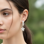 Camellia 925 Sterling Silver Earrings